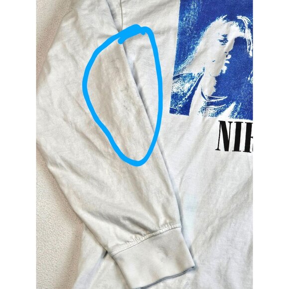 Nirvana Graphic Long Sleeve Tee Relaxed Fit By H&M- READ - Picture 4 of 12